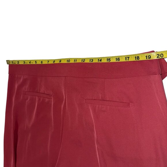 Lark + Grey Mauve Wide Leg Capri Dress Pants W/Fabric Tie Belt Sz 18 - Picture 8 of 10